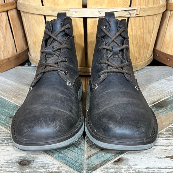 Merrell World Vue Brown Leather Waterproof Plain Toe Chukka Boots Mens Size 8 main image 10